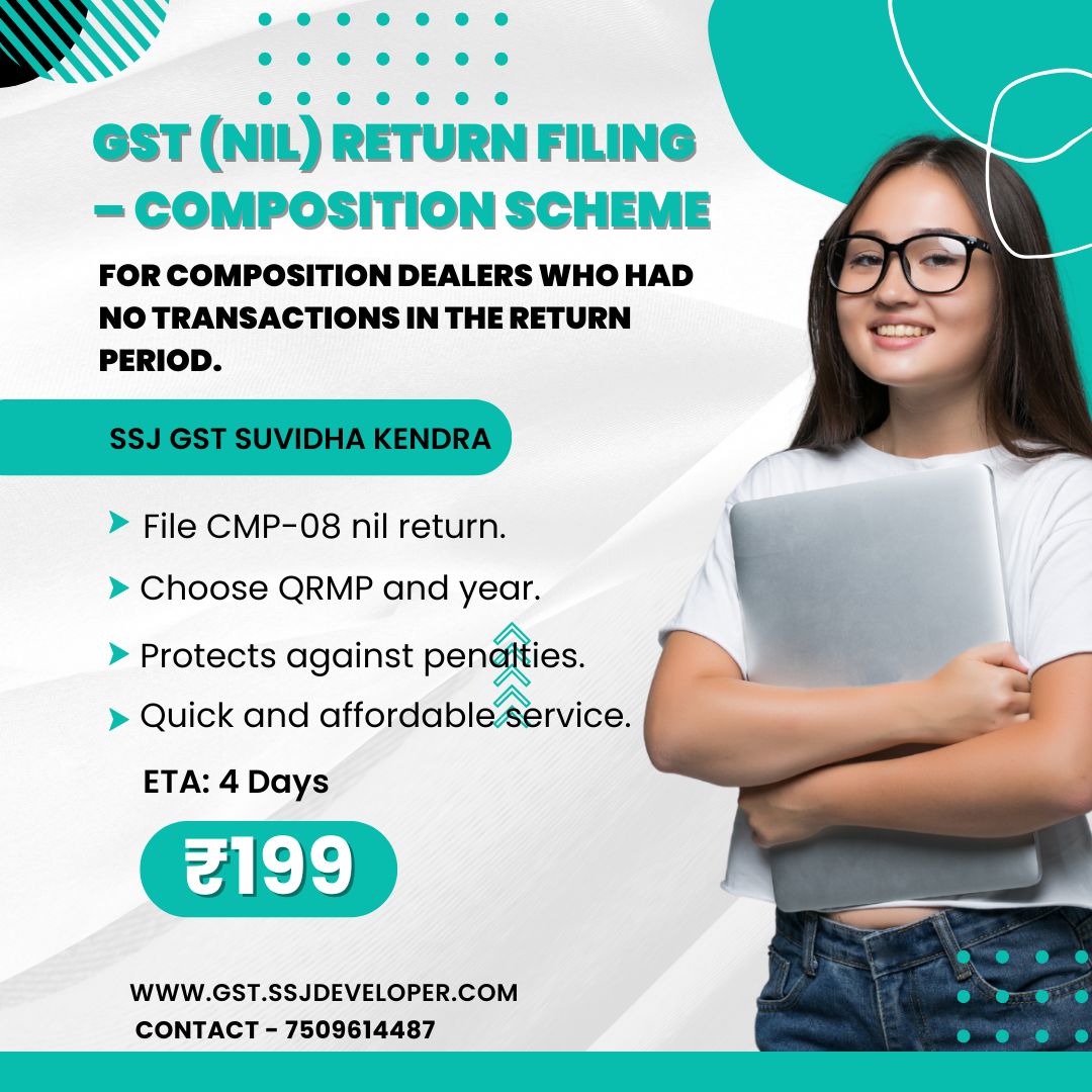 NIL GST Return Filing Under Composition Scheme – Stay Compliant for Just ₹199