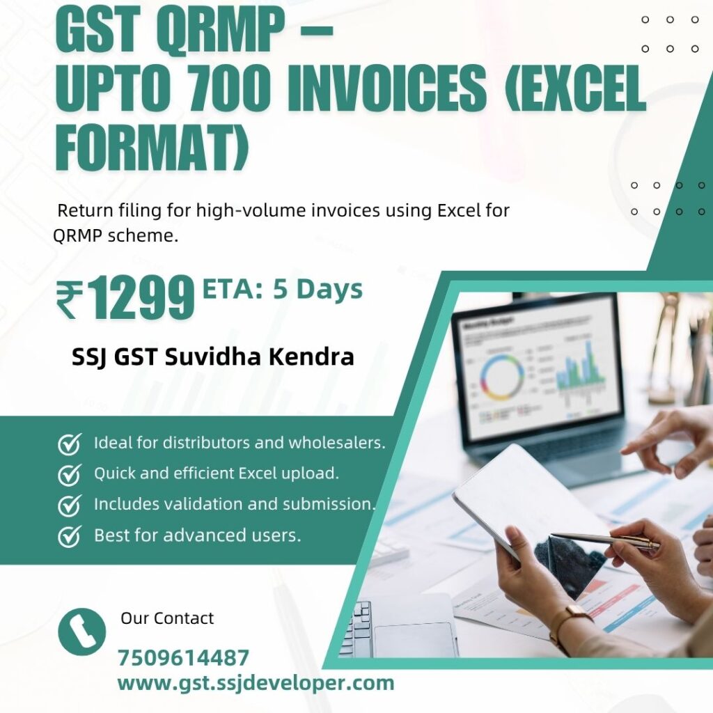 GST QRMP – Upto 700 Invoices (Excel Format) GST QRMP – Upto 700 Invoices (Excel Format) - SGSK