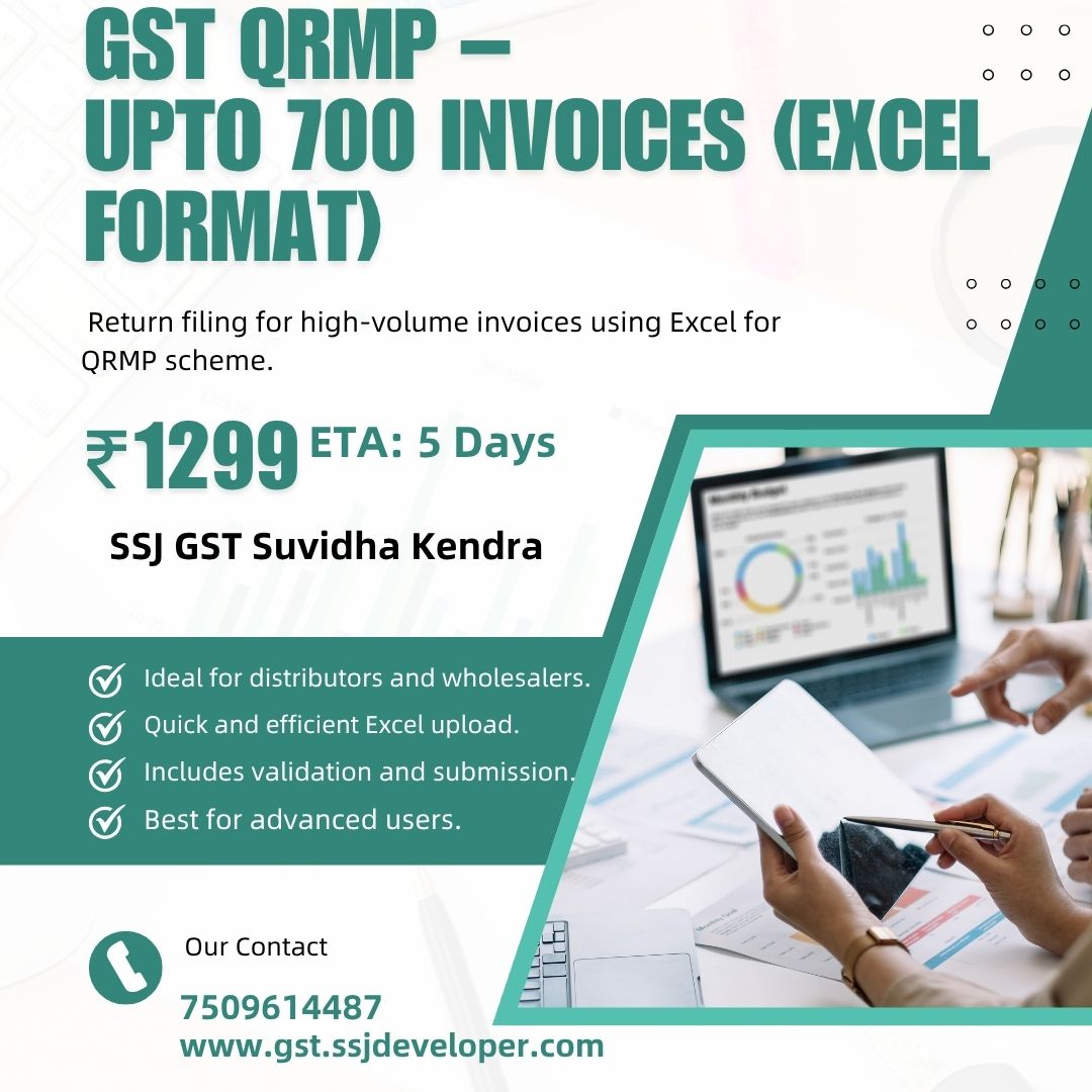 GST QRMP – Upto 700 Invoices (Excel Format) - SGSK