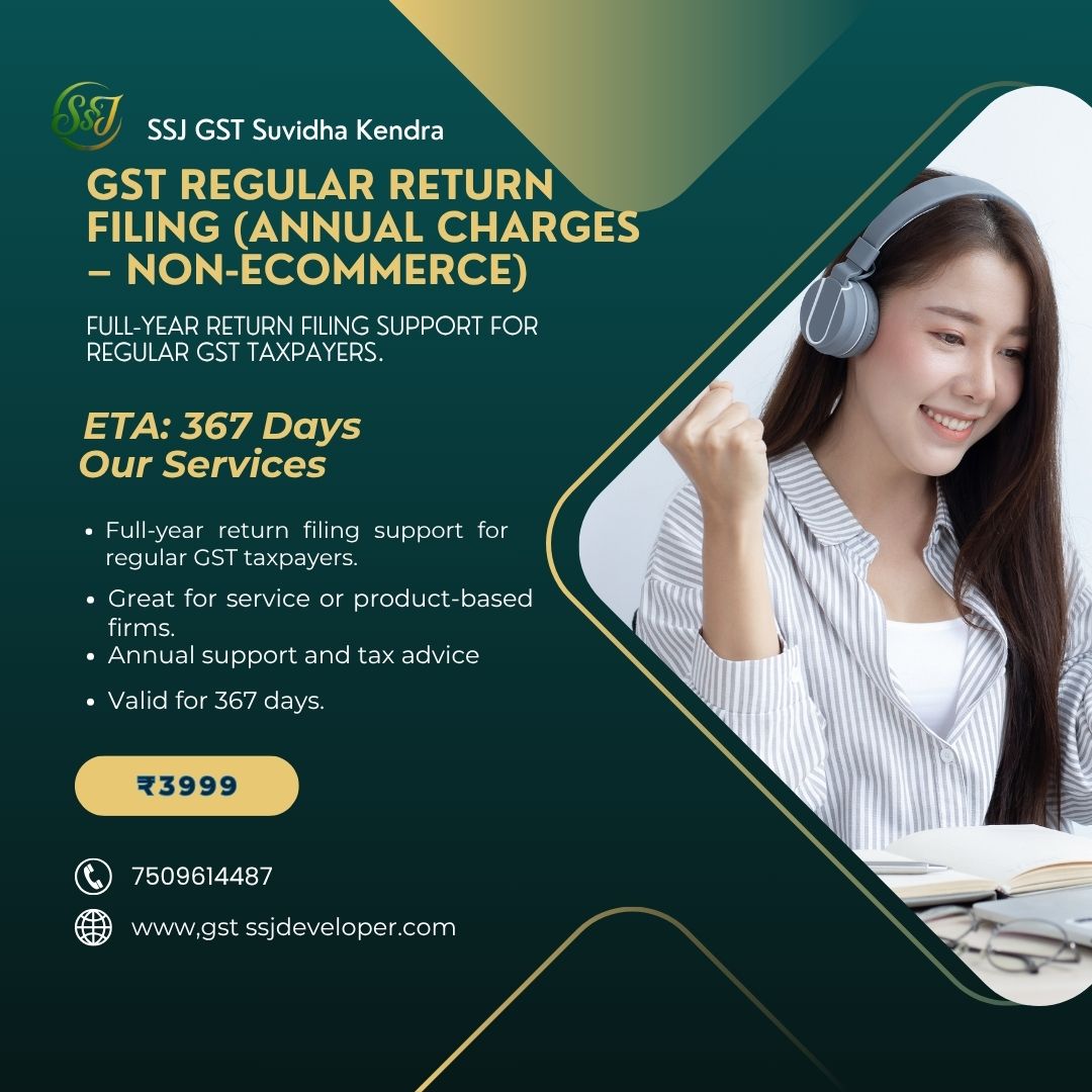 GST Regular Return Filing (Annual Charges – Non-eCommerce)